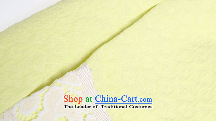 The weekend  lace engraving stitching coats 14023401124  mustard yellow 165/38/M picture, prices, brand platters! The elections are supplied in the national character of distribution, so action, buy now enjoy more preferential! As soon as possible.