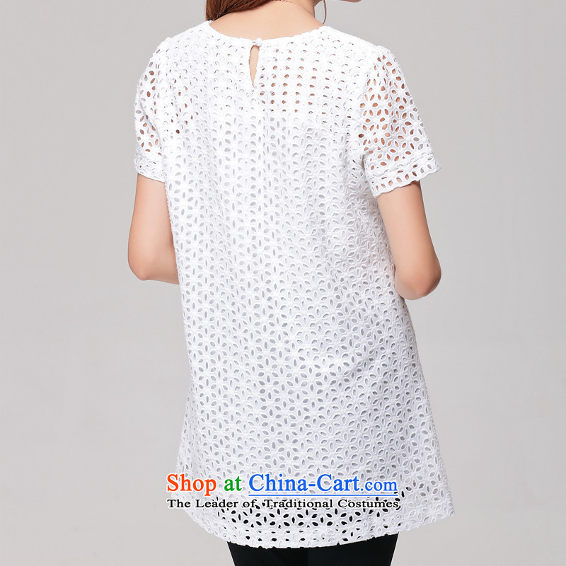 The lymalon Lehmann Summer 2015 new product expertise, Hin thin Korean version of large numbers of ladies fashion short-sleeved dresses white 5XL, 2622 Lehmann Ronnie (LYMALON) , , , shopping on the Internet
