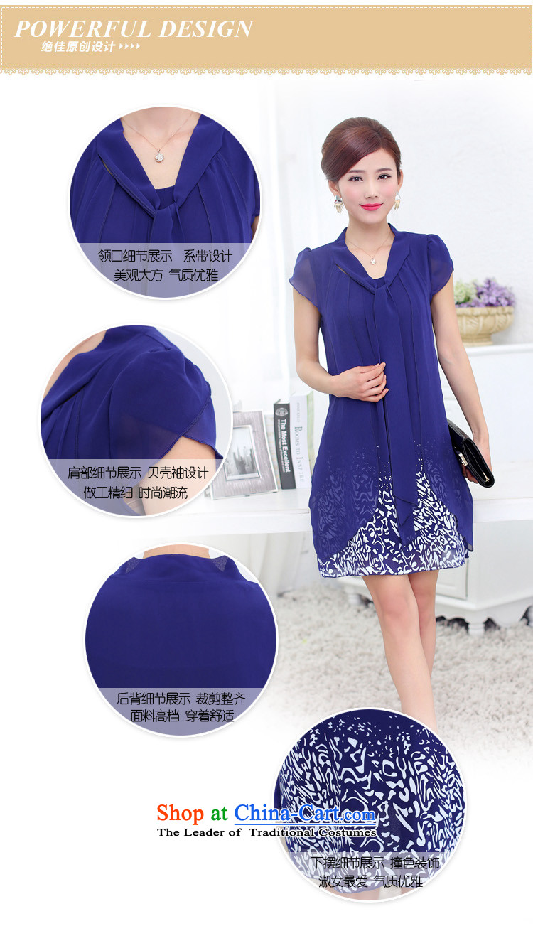 According to the 2015 Summer Yeon Opertti New Fat MM ultra-large graphics thin stylish snow Sau San woven dresses D30019 Tien-lan XXL picture, prices, brand platters! The elections are supplied in the national character of distribution, so action, buy now enjoy more preferential! As soon as possible.
