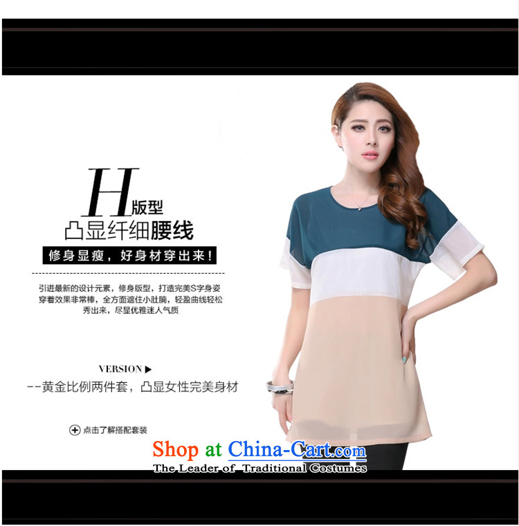 The lymalon lehmann thick, Hin thin 2015 summer edition of the new Korean women's code hypertrophy Sleek and versatile short-sleeved T-shirt chiffon colored 3XL picture pictures 1628, prices, brand platters! The elections are supplied in the national character of distribution, so action, buy now enjoy more preferential! As soon as possible.