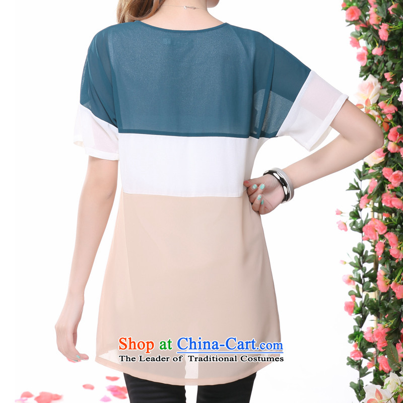 The lymalon lehmann thick, Hin thin 2015 summer edition of the new Korean women's code hypertrophy Sleek and versatile short-sleeved T-shirt chiffon colored 3XL, 1628 picture Lehmann Ronnie (LYMALON) , , , shopping on the Internet