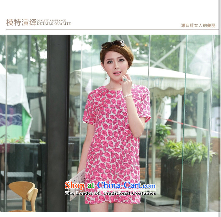 The lymalon lehmann thick, Hin thin 2015 Summer new Korean women xl Sleek and versatile short-sleeved chiffon dresses 2626 watermelon Red 4XL Photo, prices, brand platters! The elections are supplied in the national character of distribution, so action, buy now enjoy more preferential! As soon as possible.