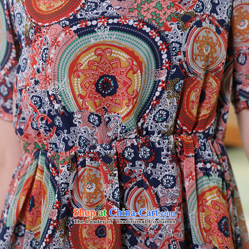 The lymalon lehmann thick, Hin thin 2015 summer edition of the new Korean women's code hypertrophy stylish short-sleeved chiffon dress suit 4XL, 2627 Lehmann Ronnie (LYMALON) , , , shopping on the Internet
