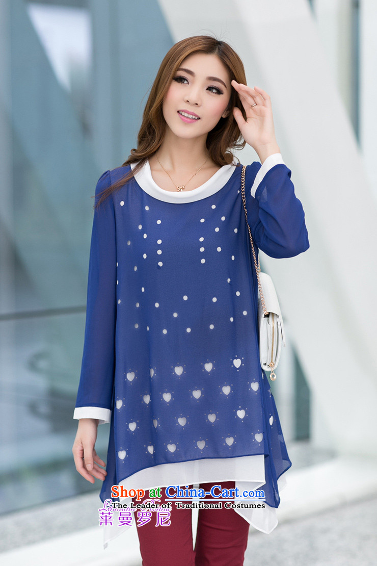 The lymalon lehmann autumn 2015 new product expertise, Hin thin Korean version of large long-sleeved blouses and code chiffon shirt shirt 3048 Blue XL Photo, prices, brand platters! The elections are supplied in the national character of distribution, so action, buy now enjoy more preferential! As soon as possible.