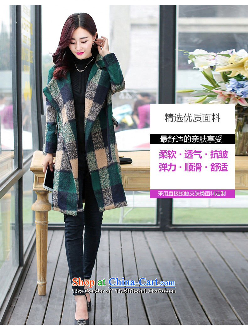 Even  2015 Korean winter clothing new plaid zip need long small incense in wind W8981 coats no gross? For M pictures, gross price, brand platters! The elections are supplied in the national character of distribution, so action, buy now enjoy more preferential! As soon as possible.