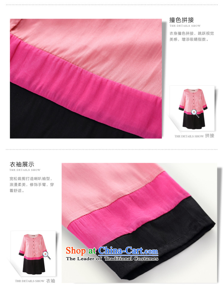 The former Yugoslavia Migdal Code women's summer thick mm2015 new round-neck collar knocked loose extra color shirt skirts 41567 pink XL Photo, prices, brand platters! The elections are supplied in the national character of distribution, so action, buy now enjoy more preferential! As soon as possible.