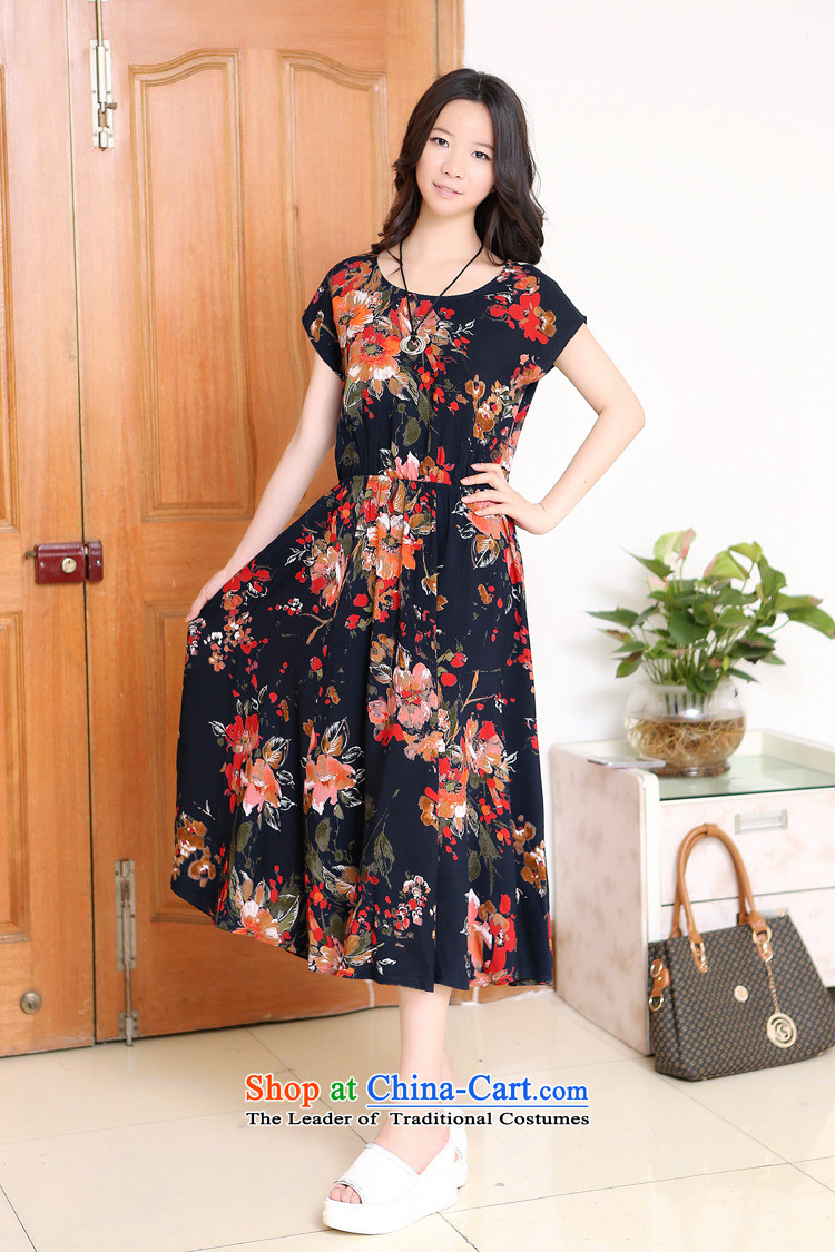 El-ju Yee Nga thick, Hin thin summer larger 4XL women in large long cotton dress YJ91381 small mahogany XXXXL picture, prices, brand platters! The elections are supplied in the national character of distribution, so action, buy now enjoy more preferential! As soon as possible.