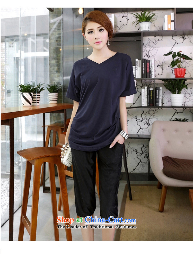 The lymalon2015 lehmann summer new Korean version of large numbers of ladies casual relaxd stylish outside Sau San through forming the Capri 9036 Black XXXL picture, prices, brand platters! The elections are supplied in the national character of distribution, so action, buy now enjoy more preferential! As soon as possible.