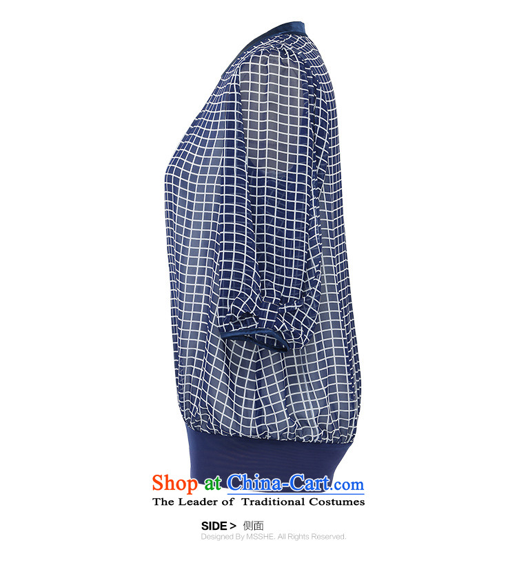 Msshe xl female chiffon Netherlands 2015 Summer new recreational leave two Sau San Plaid Chiffon Netherlands 7043 Blue 5XL picture, prices, brand platters! The elections are supplied in the national character of distribution, so action, buy now enjoy more preferential! As soon as possible.