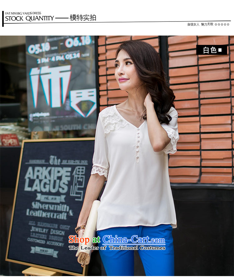 Amista Asagaya Gigi Lai Fat mm larger women's summer new lace video thin Korean citizenry shirt chiffon shirt women 8997 Green XL Photo, prices, brand platters! The elections are supplied in the national character of distribution, so action, buy now enjoy more preferential! As soon as possible.