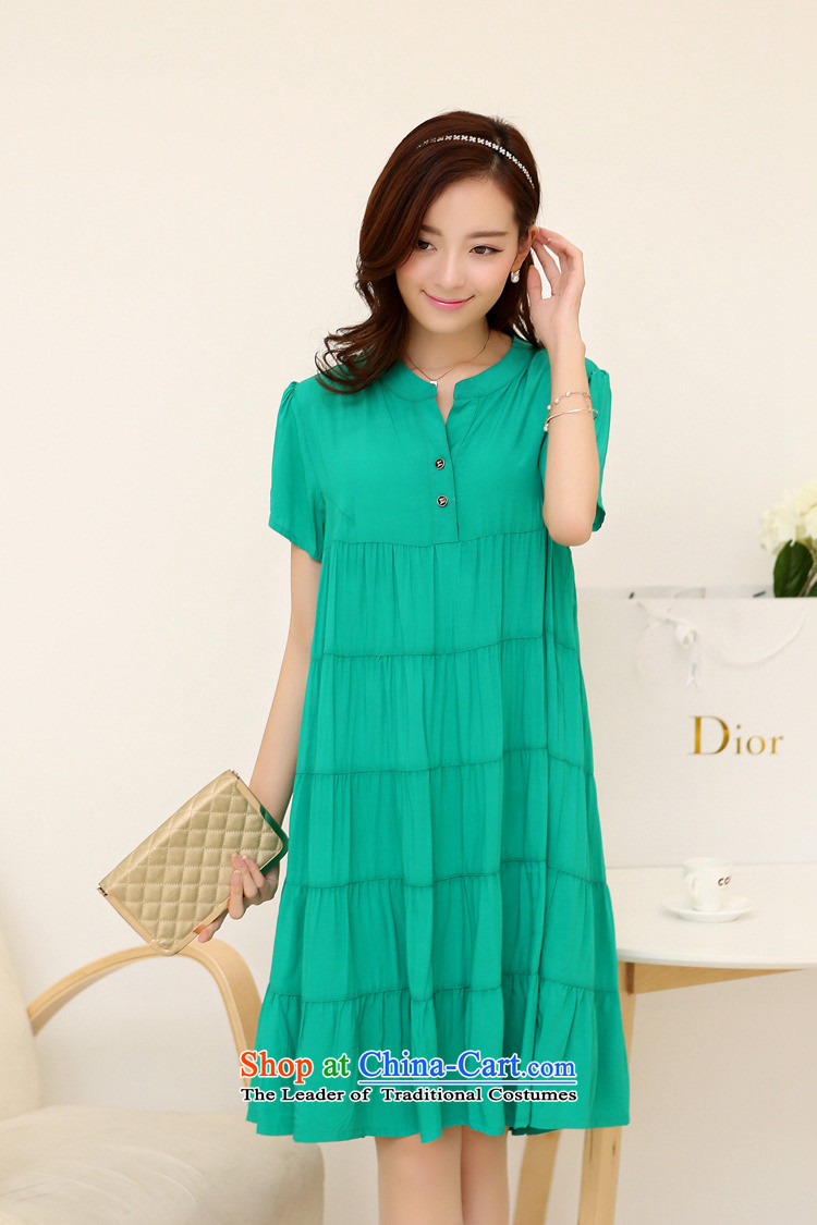 El-ju in Yee Nga long thick MM video thin 4XL new summer larger female to intensify the skirt YJ169 XXXL green picture, prices, brand platters! The elections are supplied in the national character of distribution, so action, buy now enjoy more preferential! As soon as possible.
