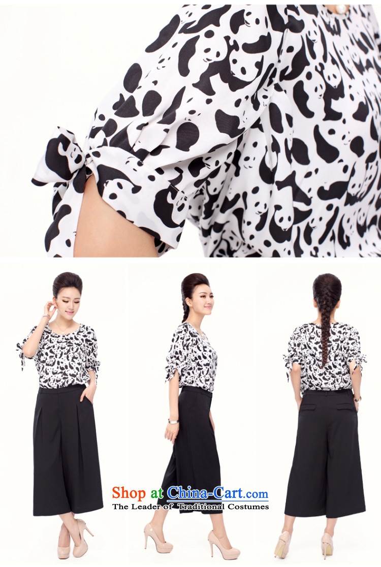 The former Yugoslavia Migdal Code women 2015 Summer new stylish Korean mm thick black and white flowers of 7 collision sleeved shirt 4989 Black and White Picture, prices, M brand platters! The elections are supplied in the national character of distribution, so action, buy now enjoy more preferential! As soon as possible.