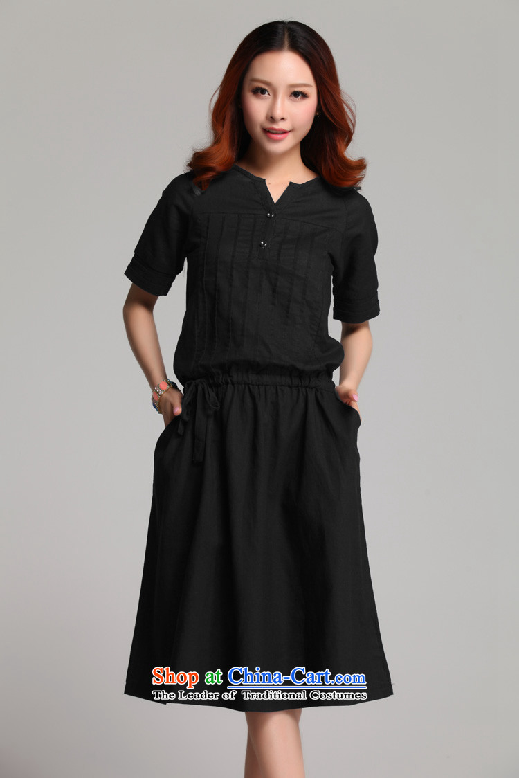 C.o.d. autumn 2015 replacing refreshing cotton linen dresses and leisure hypertrophy code graphics in OL skirt temperament thin thin thick mm skirts Graphics Black 2XL about the burden of pictures, price appears at paragraphs 145-155, brand platters! The elections are supplied in the national character of distribution, so action, buy now enjoy more preferential! As soon as possible.