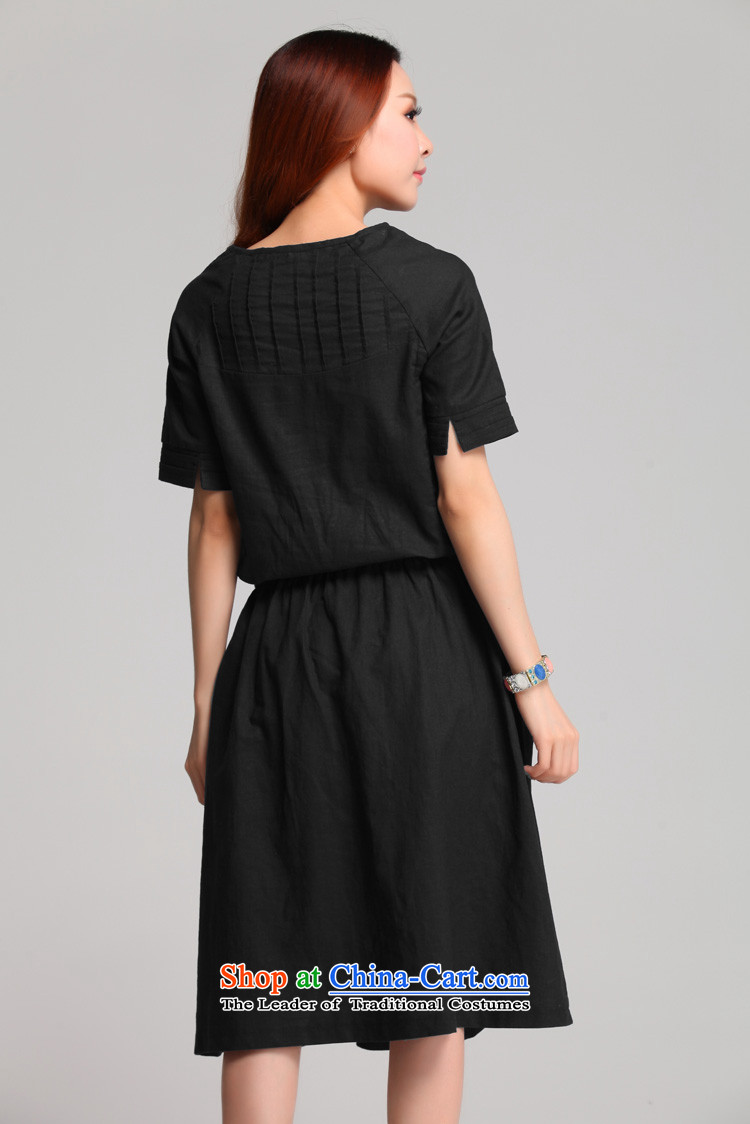 C.o.d. autumn 2015 replacing refreshing cotton linen dresses and leisure hypertrophy code graphics in OL skirt temperament thin thin thick mm skirts Graphics Black 2XL about the burden of pictures, price appears at paragraphs 145-155, brand platters! The elections are supplied in the national character of distribution, so action, buy now enjoy more preferential! As soon as possible.