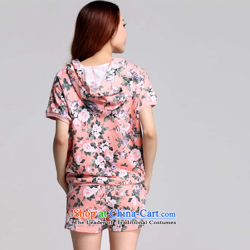 Indulge the new summer Korean fashion to increase women's code kit loose clothing of two kits 3559th pink 4XL, coveted (tanai) , , , shopping on the Internet