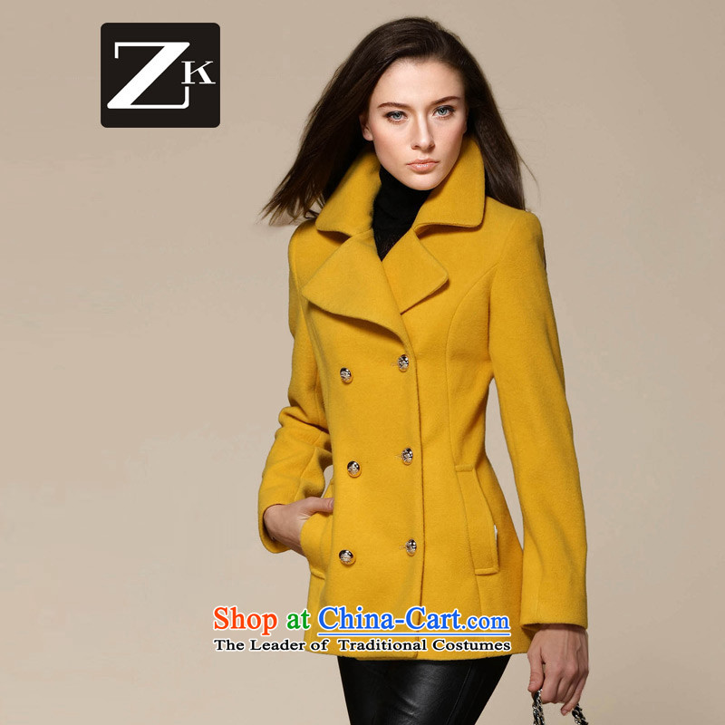 Zk Western women 2015 Fall/Winter Collections new gross Connie coats that long yellow jacket is     gross M,zk,,, shopping on the Internet