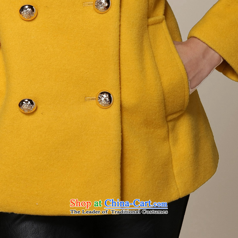 Zk Western women 2015 Fall/Winter Collections new gross Connie coats that long yellow jacket is     gross M,zk,,, shopping on the Internet