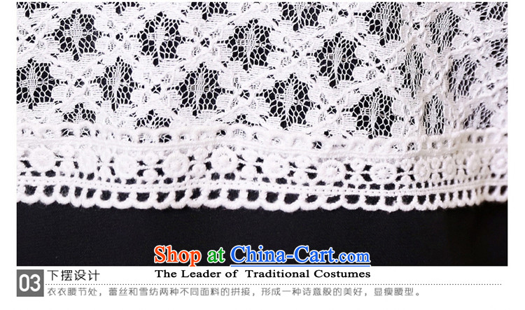 The lymalon lehmann thick, Hin thin Summer 2015 New Product Version Korea Women's extra stylish lace stitching short-sleeved shirt 1671 pictures chiffon colored 2XL Photo, prices, brand platters! The elections are supplied in the national character of distribution, so action, buy now enjoy more preferential! As soon as possible.