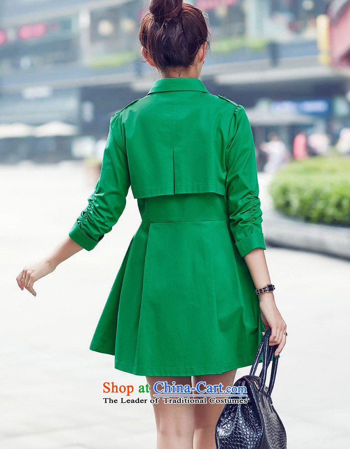El-ju Yee Nga large load spring and autumn 2015 Women's stylish Korean citizenry embroidery of Sau San shirt YY2680 GREEN XXL picture, prices, brand platters! The elections are supplied in the national character of distribution, so action, buy now enjoy more preferential! As soon as possible.