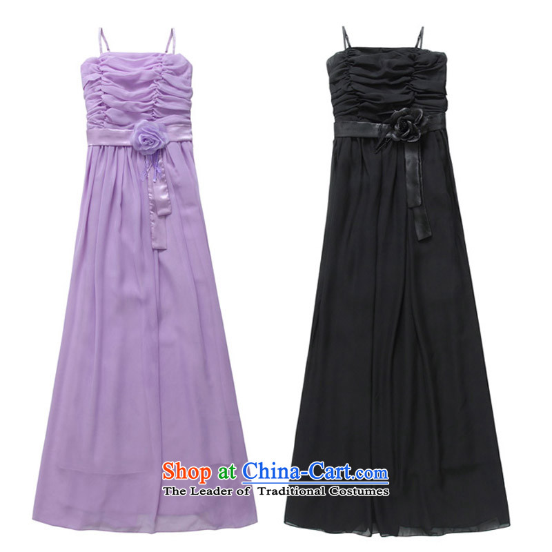 In the summer of 2015, new stylish sister skirt bridesmaid flowers long version of the evening dresses thick mm chiffon l plus annual Women's code hypertrophy Lien Yi skirt purple to large are code , the Constitution Yi 90-120 , , , shopping on the Intern