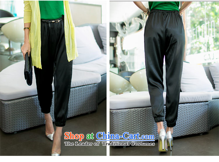 Amista Asagaya Gigi Lai Fat mm larger female European and American Van summer collection pin port Pearl Satin-haran trousers leisure 9 female 9 017 would be green XXXL pants picture, prices, brand platters! The elections are supplied in the national character of distribution, so action, buy now enjoy more preferential! As soon as possible.
