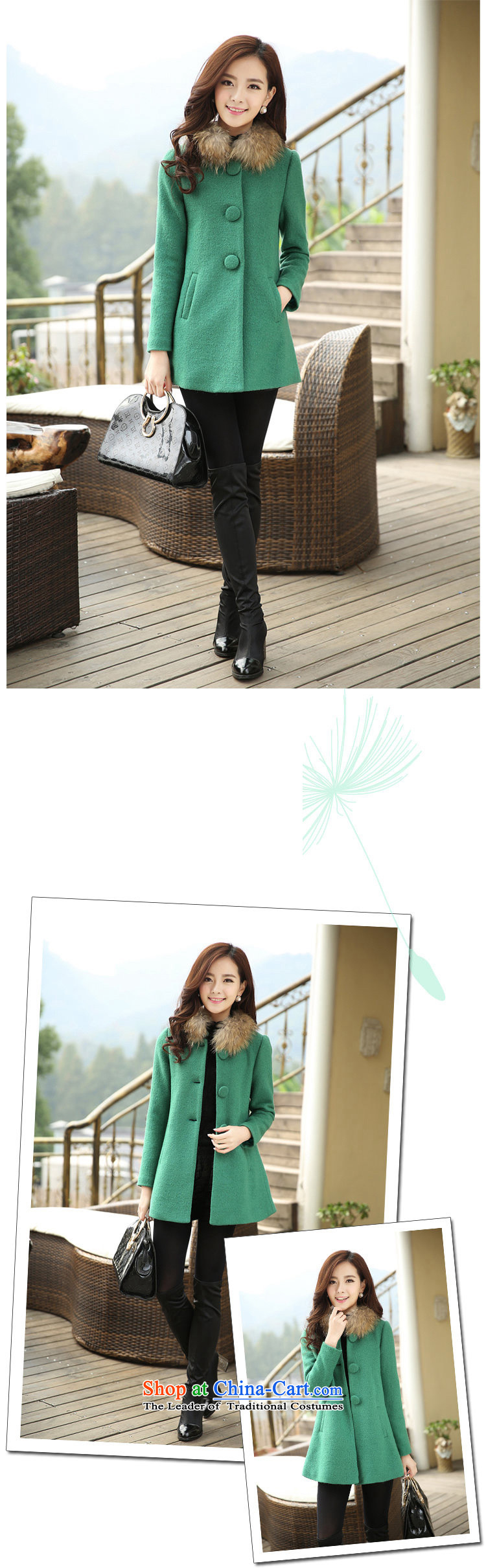 Princess Royal Seal 2015 autumn and winter in the new red long hair female Korean jacket? 