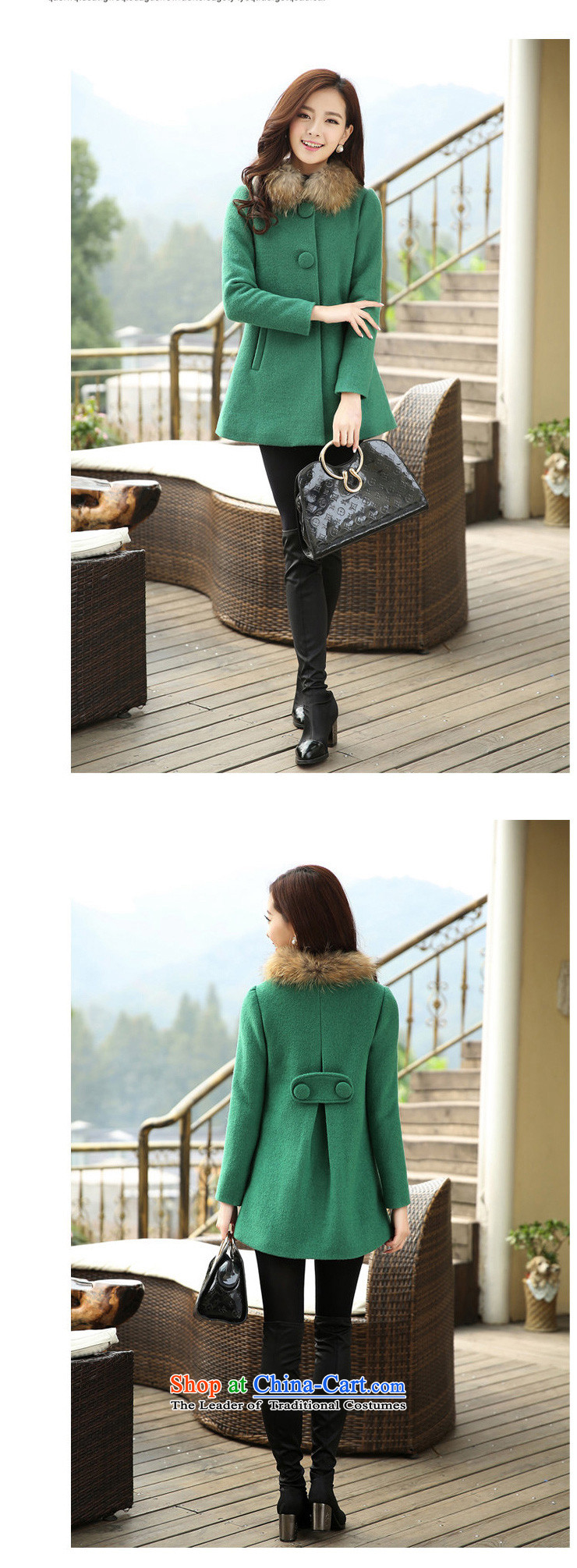 Princess Royal Seal 2015 autumn and winter in the new red long hair female Korean jacket? 