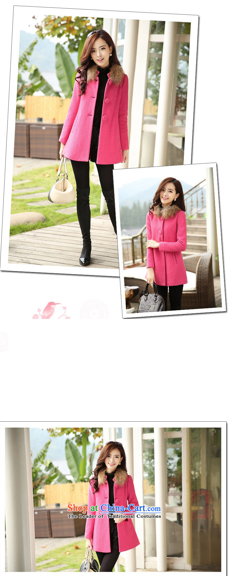 Princess Royal Seal 2015 autumn and winter in the new red long hair female Korean jacket? 