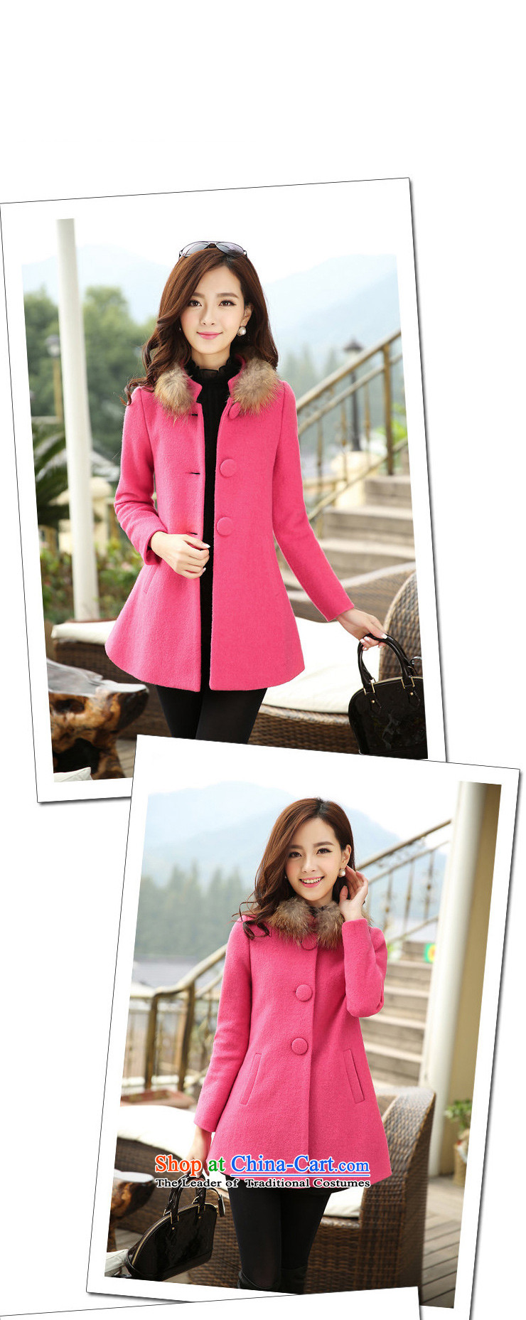 Princess Royal Seal 2015 autumn and winter in the new red long hair female Korean jacket? 