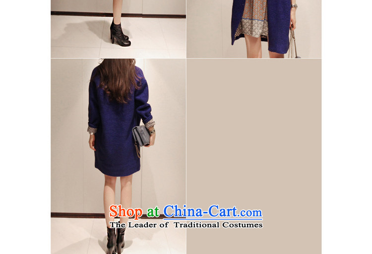  2015 Autumn, put the new Korean women in loose fit long time lapel coats WD001 gross? blue L picture, prices, brand platters! The elections are supplied in the national character of distribution, so action, buy now enjoy more preferential! As soon as possible.