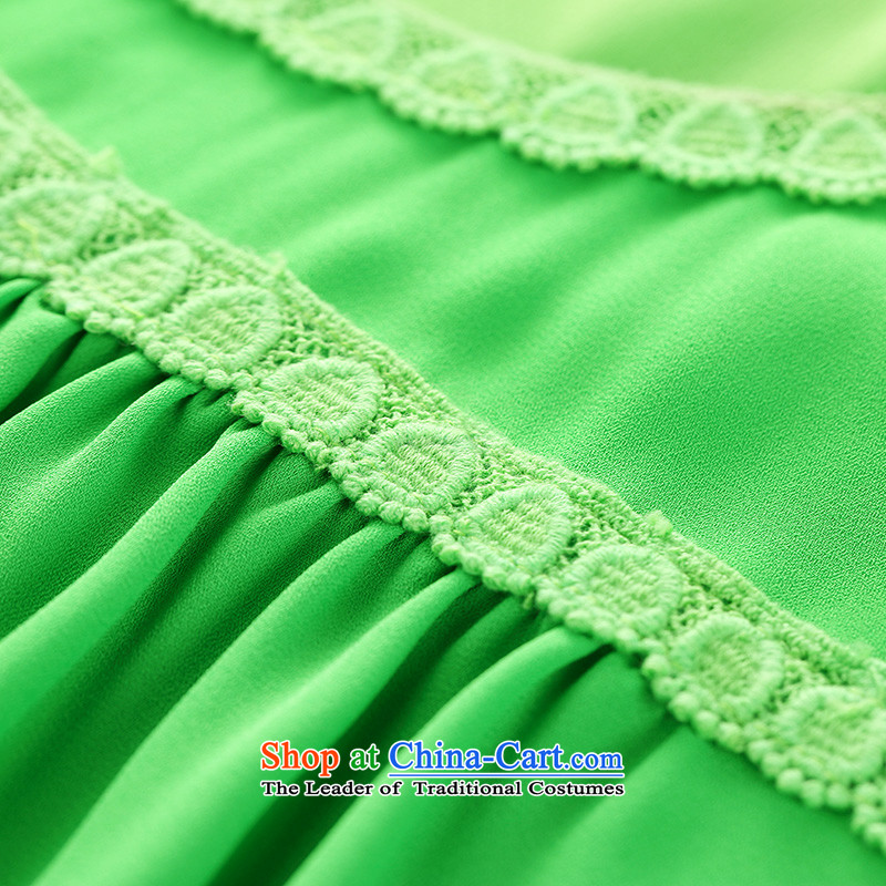 The former Yugoslavia Migdal Code women 2015 Autumn replacing new stylish mm thick lace loose long-sleeved T-shirt female 43025  4XL, green T-shirt Yugoslavia Mak , , , shopping on the Internet