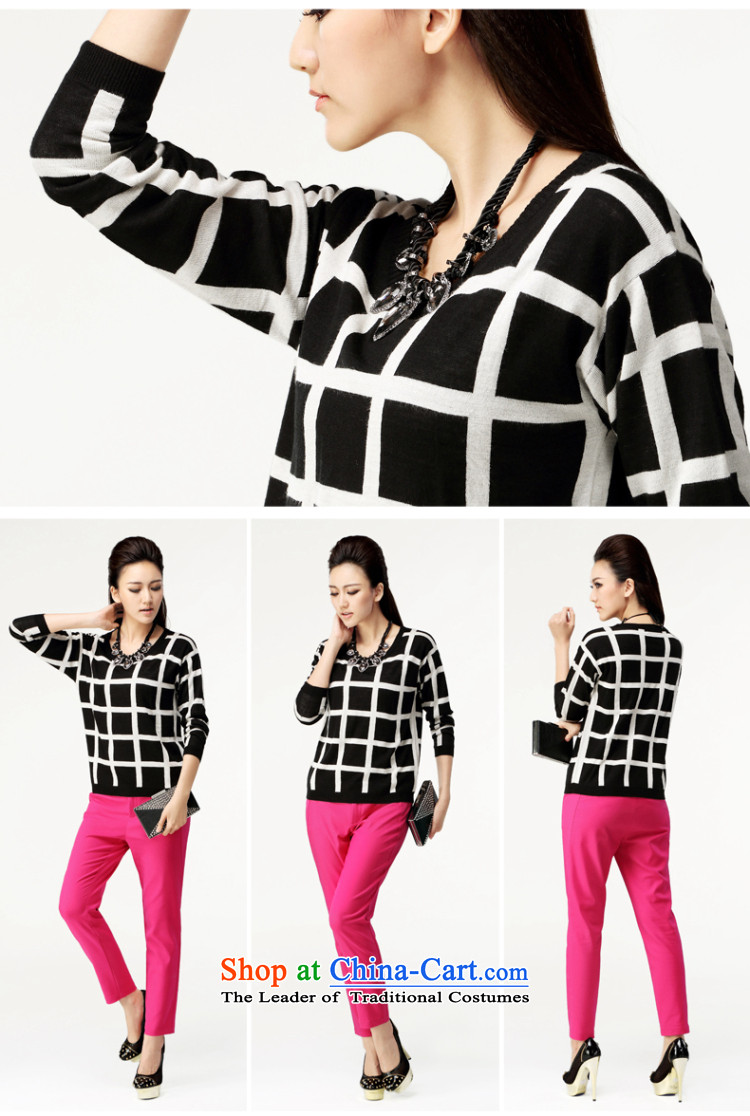 The former Yugoslavia Migdal Code women 2015 Autumn replacing new stylish black-and-white of the mm thick knitwear YF-14015 female checkered shirt XL Photo, prices, brand platters! The elections are supplied in the national character of distribution, so action, buy now enjoy more preferential! As soon as possible.