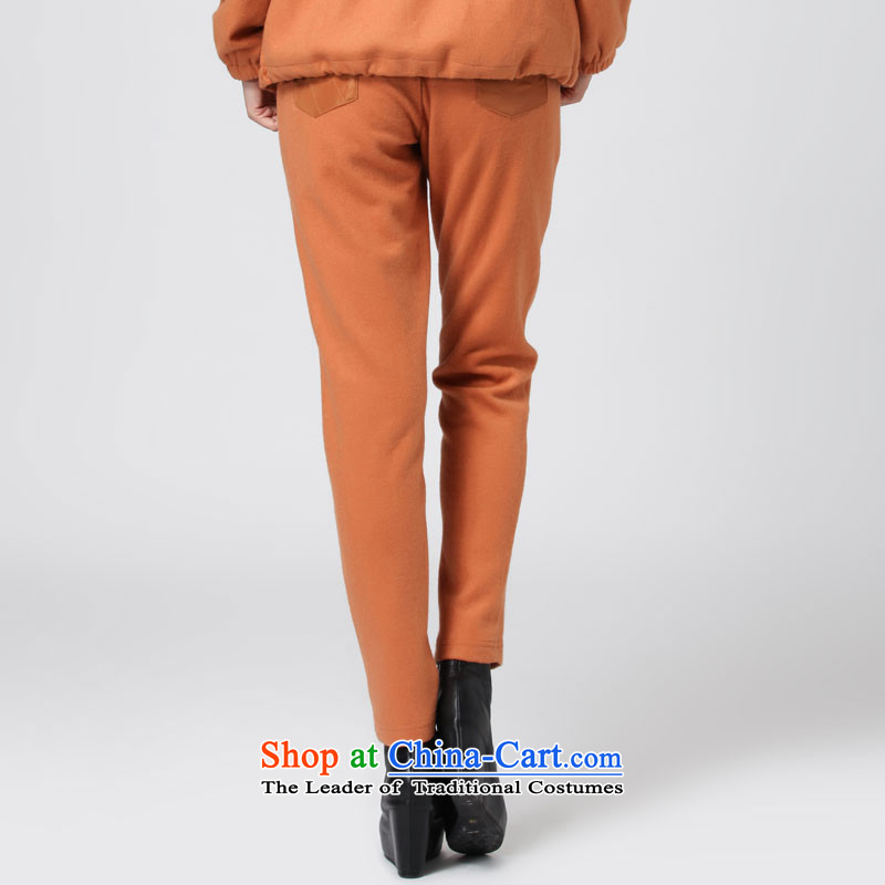 The 2014 autumn water by replacing the new graphics thin Wool Pants larger women in mm thick high waist pant DW2507 XXL, Gold water by (SHUIMIAO) , , , shopping on the Internet