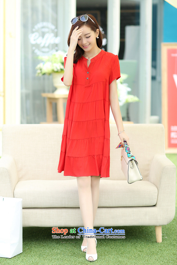 El-ju Yee Nga 4XL new summer plus fertilizer video thin Korean big sister thick Code women's dresses RJ169 large red XL Photo, prices, brand platters! The elections are supplied in the national character of distribution, so action, buy now enjoy more preferential! As soon as possible.