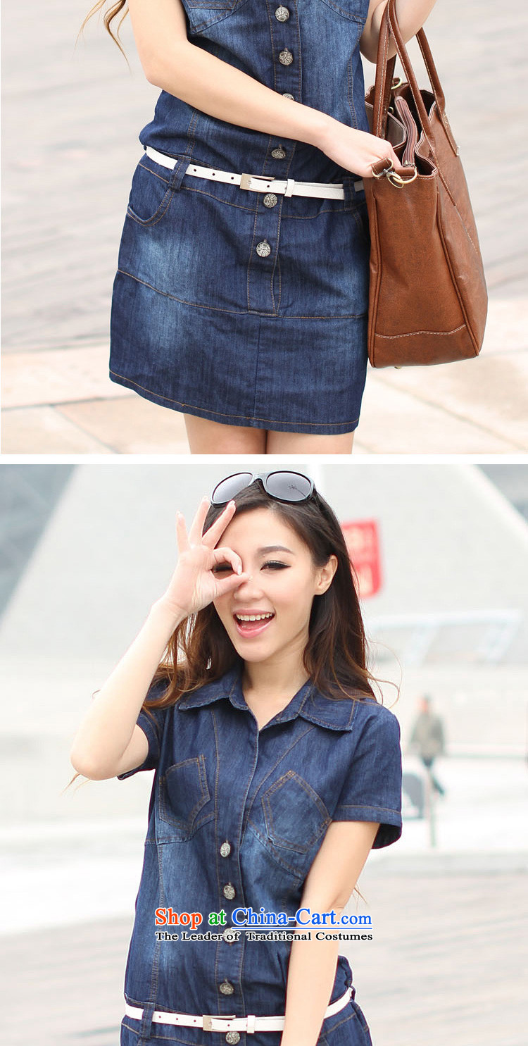 Flower to Isabelle 2014 Korean version of the new college wind xl loose video thin retro denim dress woman were taken to the Lap D6019 BLUE L picture, prices, brand platters! The elections are supplied in the national character of distribution, so action, buy now enjoy more preferential! As soon as possible.