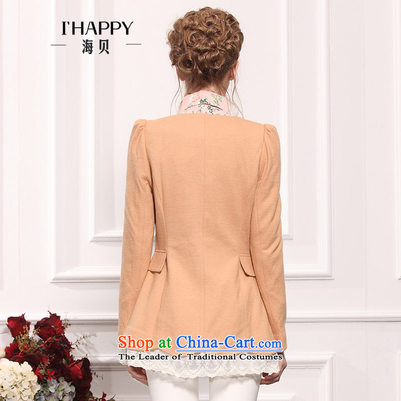 Seashell 2015 gross coats female Korean? wild pure colors in the Sau San long, lace gross and color coats , L? Seashell , , , shopping on the Internet