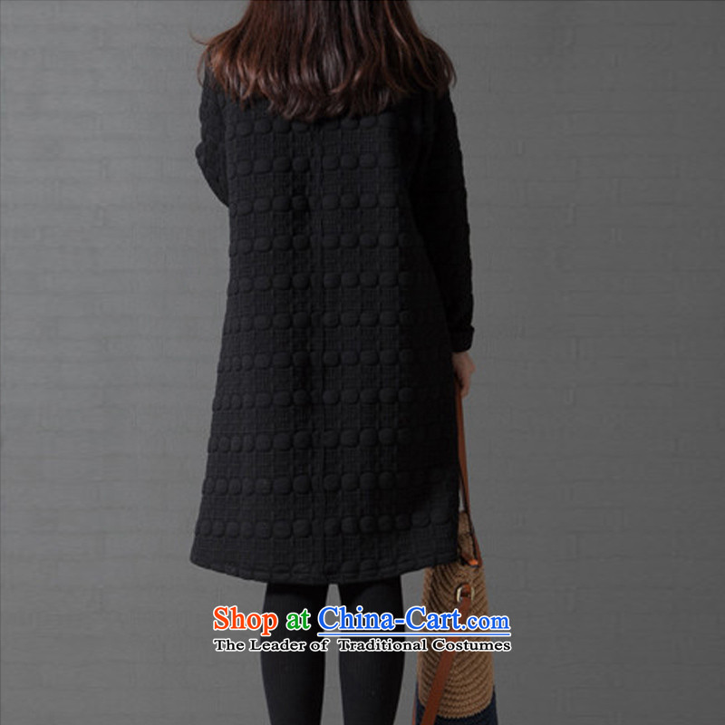 Manhattan arsenal of autumn and winter 2015 new Korean version of large numbers of ladies thick mm long-sleeved relaxd the lint-free, forming the thick black skirt XL, Manhattan (manhanu slave) , , , shopping on the Internet