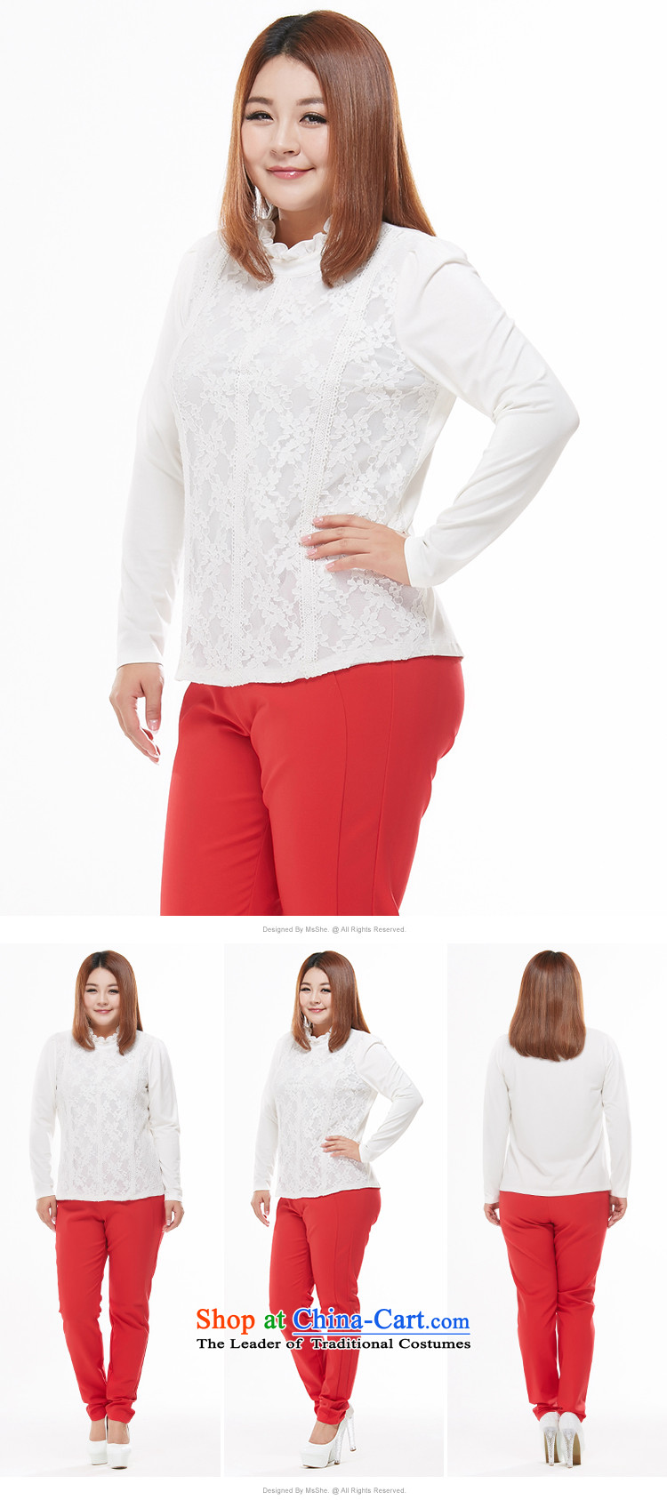 Msshe XL WOMEN FALL 2015 new product version micro thick video won thin lace stitching t-shirt 1-800-567-7542 White 4XL Photo, prices, brand platters! The elections are supplied in the national character of distribution, so action, buy now enjoy more preferential! As soon as possible.