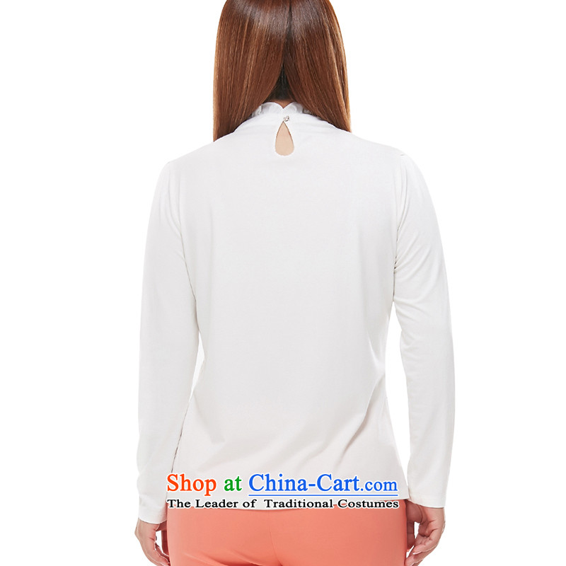 Msshe XL WOMEN FALL 2015 new product version micro thick video won thin lace stitching t-shirt 1-800-567-7542 white 4XL, Susan Carroll, the poetry Yee (MSSHE),,, shopping on the Internet