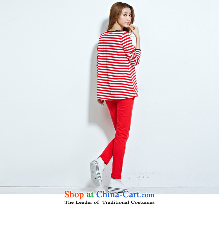 Szili casual kit for larger female pure cotton thick MM loose long t-shirt elasticated trousers second piece stylish sports suits to increase flows of red XXL picture, prices, brand platters! The elections are supplied in the national character of distribution, so action, buy now enjoy more preferential! As soon as possible.