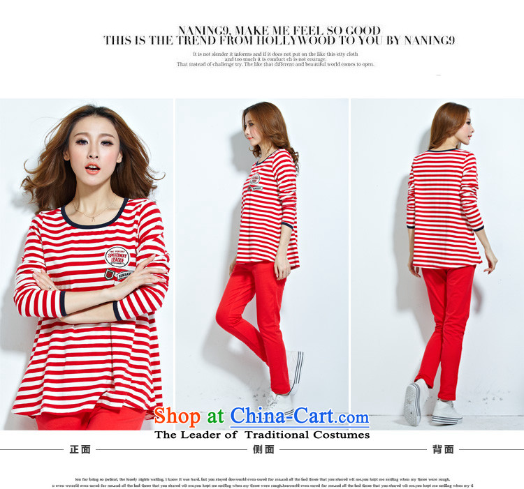 Szili casual kit for larger female pure cotton thick MM loose long t-shirt elasticated trousers second piece stylish sports suits to increase flows of red XXL picture, prices, brand platters! The elections are supplied in the national character of distribution, so action, buy now enjoy more preferential! As soon as possible.