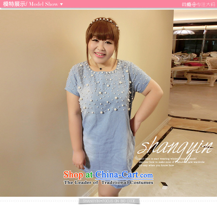Addiction is larger female thick mm2014 summer new Korean staple pearl video thin denim dress Blue Box 6913 L picture, prices, brand platters! The elections are supplied in the national character of distribution, so action, buy now enjoy more preferential! As soon as possible.