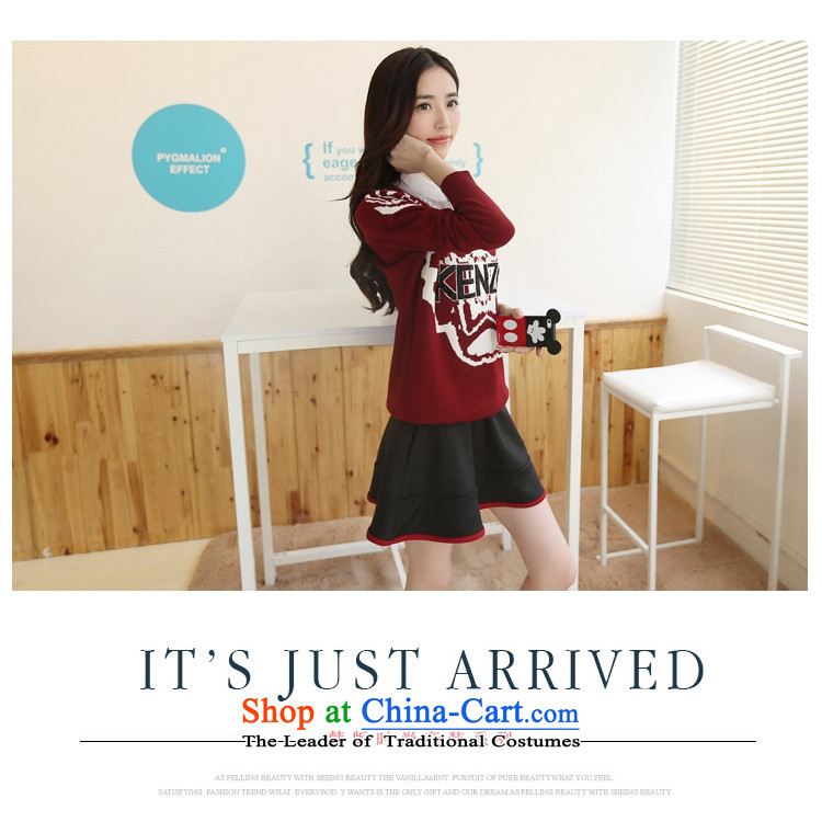 Heeney 2015 Spring temperature new Korean large relaxd casual dress kit dresses ZN001 ivory with burgundy red M picture, prices, brand platters! The elections are supplied in the national character of distribution, so action, buy now enjoy more preferential! As soon as possible.