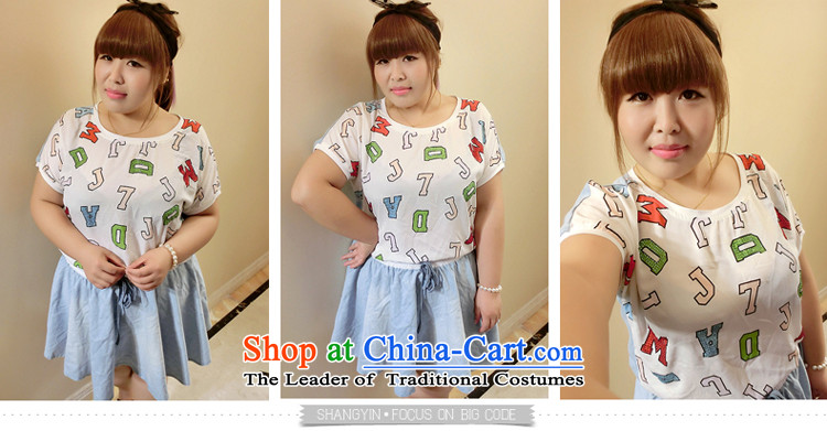 Addiction is larger female new to increase women's code 200 catties video thin denim dress Summer 9033 light blue XL Photo, prices, brand platters! The elections are supplied in the national character of distribution, so action, buy now enjoy more preferential! As soon as possible.