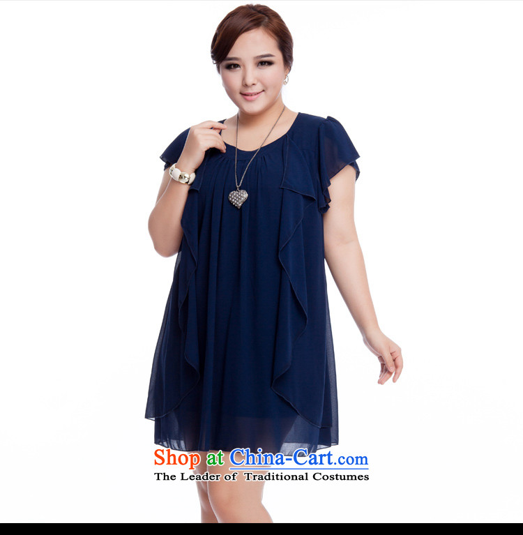 Replace, Hin thick zhuangting ting thin 2015 Summer new product version of large Korean women's code Sleek and versatile temperament short-sleeved dresses 925 Black 3XL picture, prices, brand platters! The elections are supplied in the national character of distribution, so action, buy now enjoy more preferential! As soon as possible.