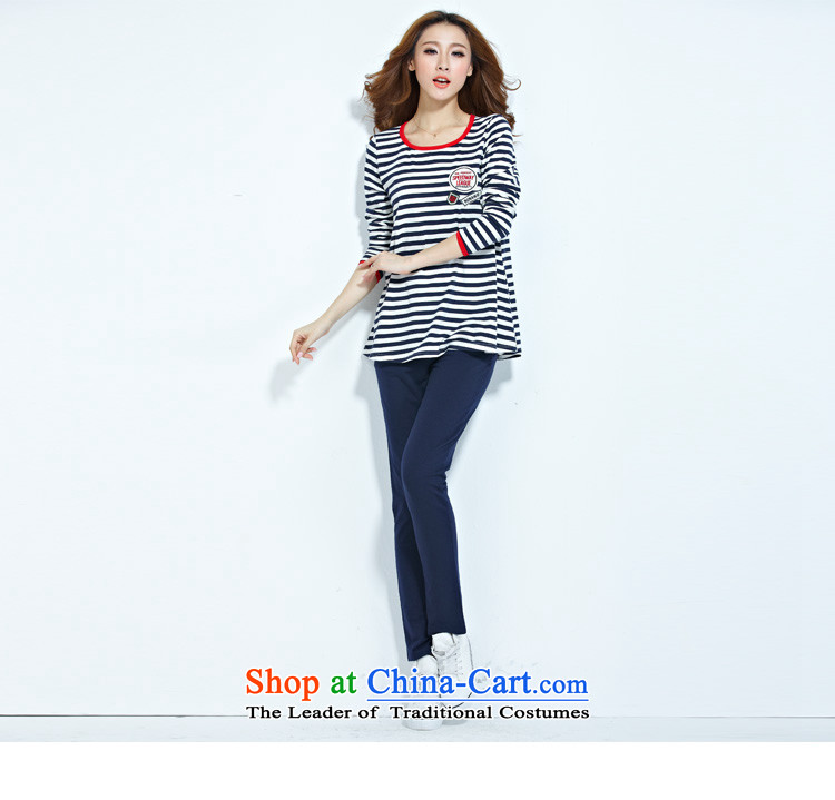 2015 Autumn, something attractive stripes movement very casual streaks long-sleeved T-shirt kit women T7128  XXXL red picture, prices, brand platters! The elections are supplied in the national character of distribution, so action, buy now enjoy more preferential! As soon as possible.