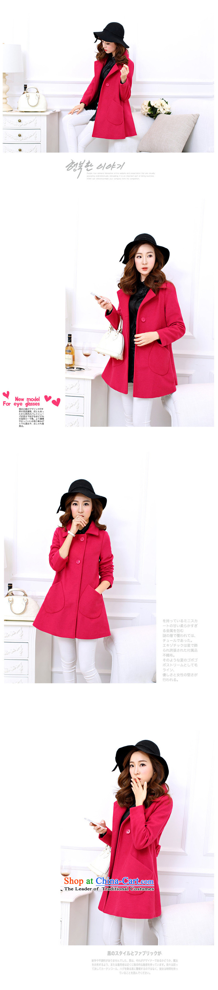 The beautiful followers Fall/Winter Collections 2015 New Women's jacket in large relaxd long hair a wool coat jacket female in the red XXL(175) picture, prices, brand platters! The elections are supplied in the national character of distribution, so action, buy now enjoy more preferential! As soon as possible.