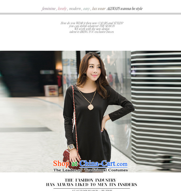 Ink marks the new Korean autumn large stylish and elegant dresses larger female loose video thin fine decorated pendants temperament long-sleeved dresses content7120  4XL( dark green for a catty) picture appears at paragraphs 145-155, prices, brand platters! The elections are supplied in the national character of distribution, so action, buy now enjoy more preferential! As soon as possible.