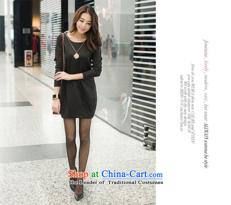 Ink marks the new Korean autumn large stylish and elegant dresses larger female loose video thin fine decorated pendants temperament long-sleeved dresses content7120  4XL( dark green for a catty) picture appears at paragraphs 145-155, prices, brand platters! The elections are supplied in the national character of distribution, so action, buy now enjoy more preferential! As soon as possible.