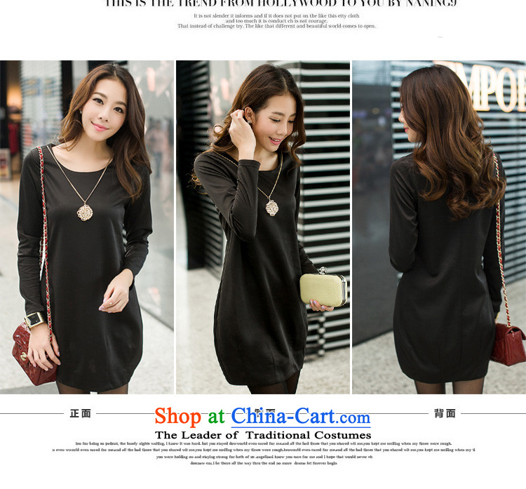 Ink marks the new Korean autumn large stylish and elegant dresses larger female loose video thin fine decorated pendants temperament long-sleeved dresses content7120  4XL( dark green for a catty) picture appears at paragraphs 145-155, prices, brand platters! The elections are supplied in the national character of distribution, so action, buy now enjoy more preferential! As soon as possible.